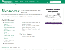Tablet Screenshot of codapedia.com